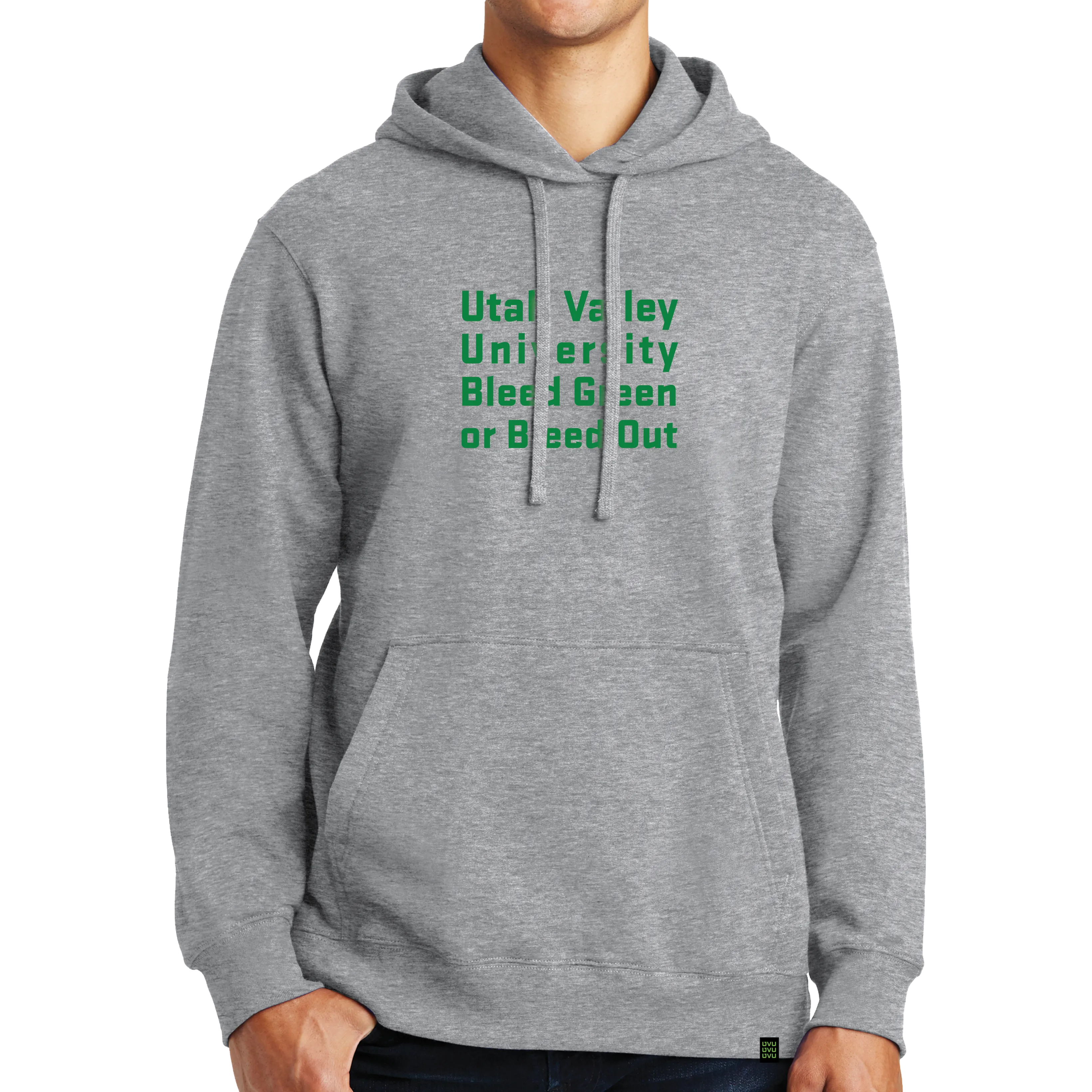 Port & Company Fan Favorite Fleece Pullover Hooded Sweatshirt- Bleed Green