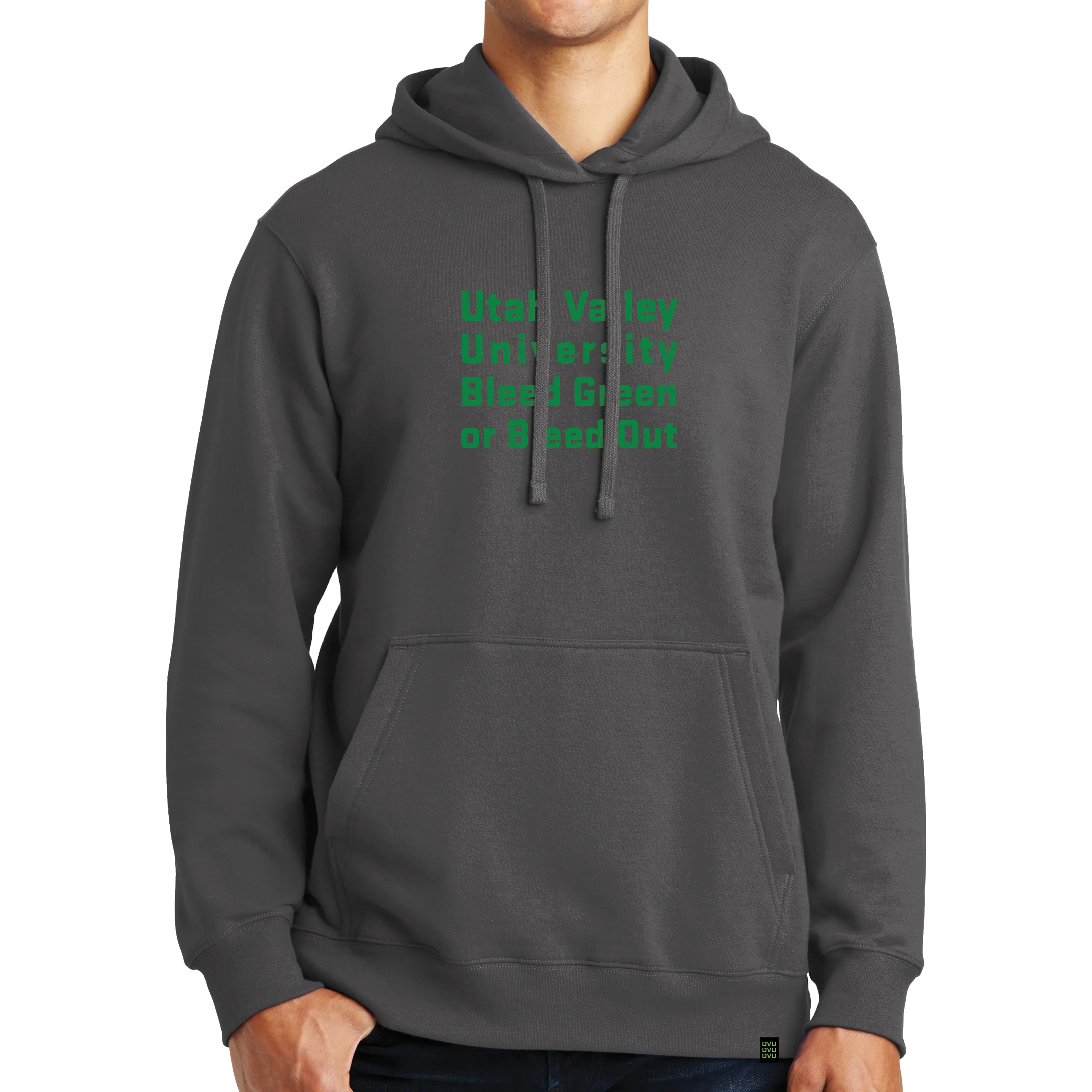 Port & Company Fan Favorite Fleece Pullover Hooded Sweatshirt- Bleed Green