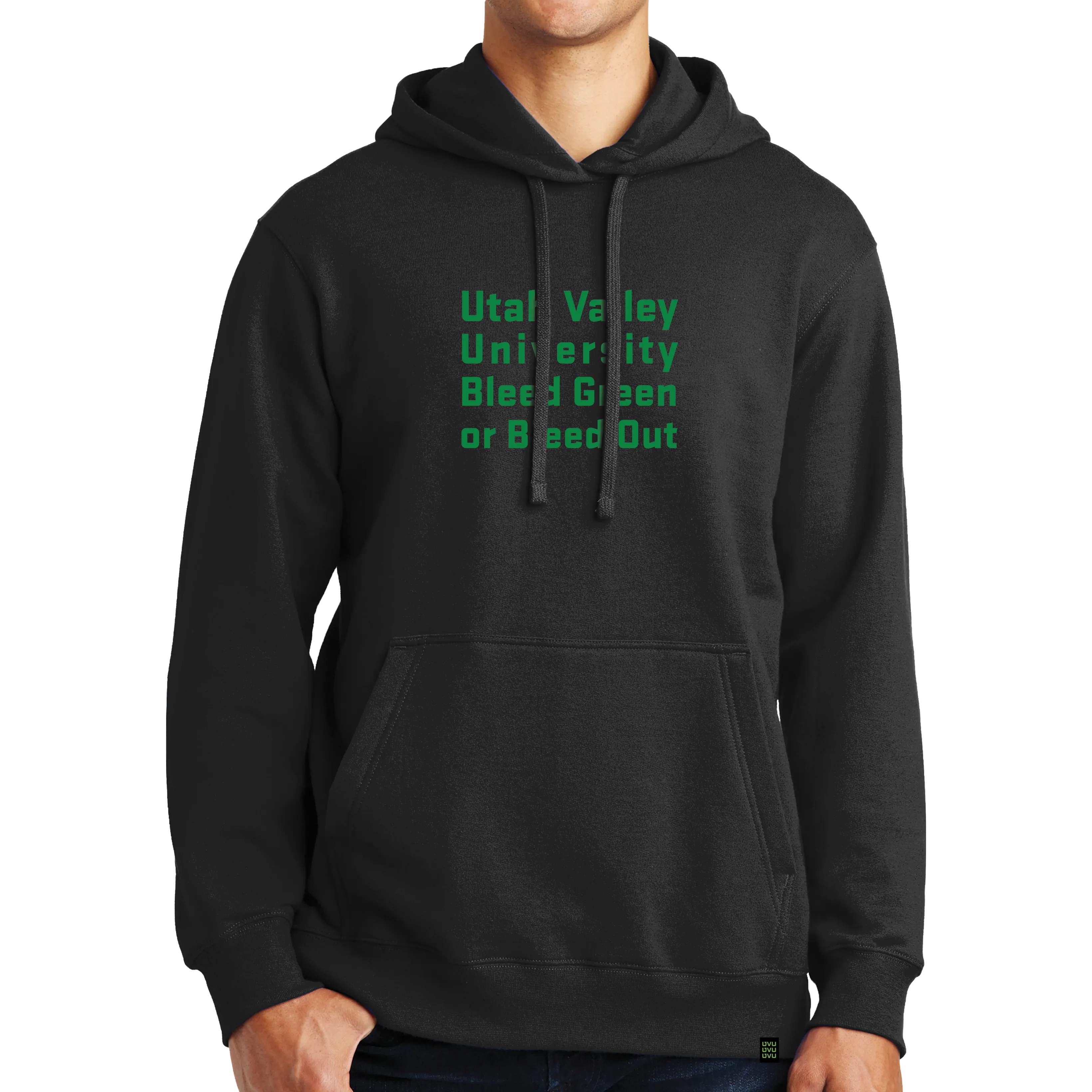 Port & Company Fan Favorite Fleece Pullover Hooded Sweatshirt- Bleed Green
