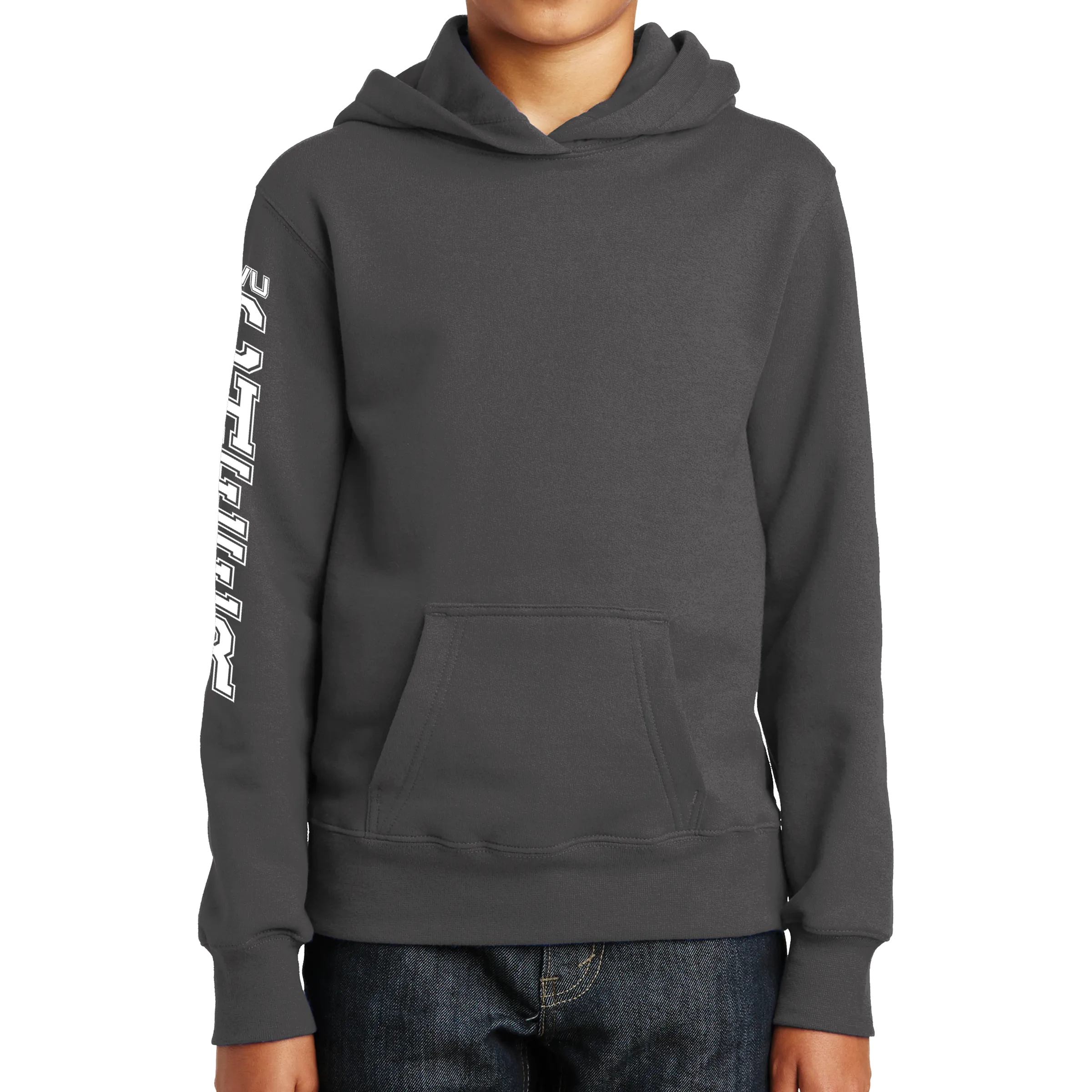 Port & Company Youth Fan Favorite Fleece Pullover Hooded Sweatshirt- Cheer Block