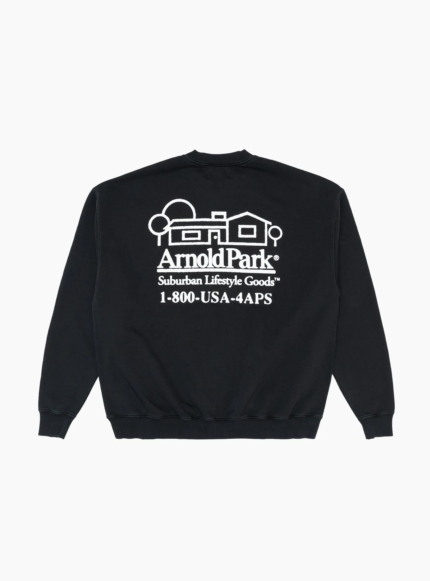 Real Estate Logo Sweatshirt Faded Black