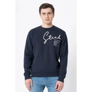Red Tape Men's Navy Graphic Print Sweatshirt