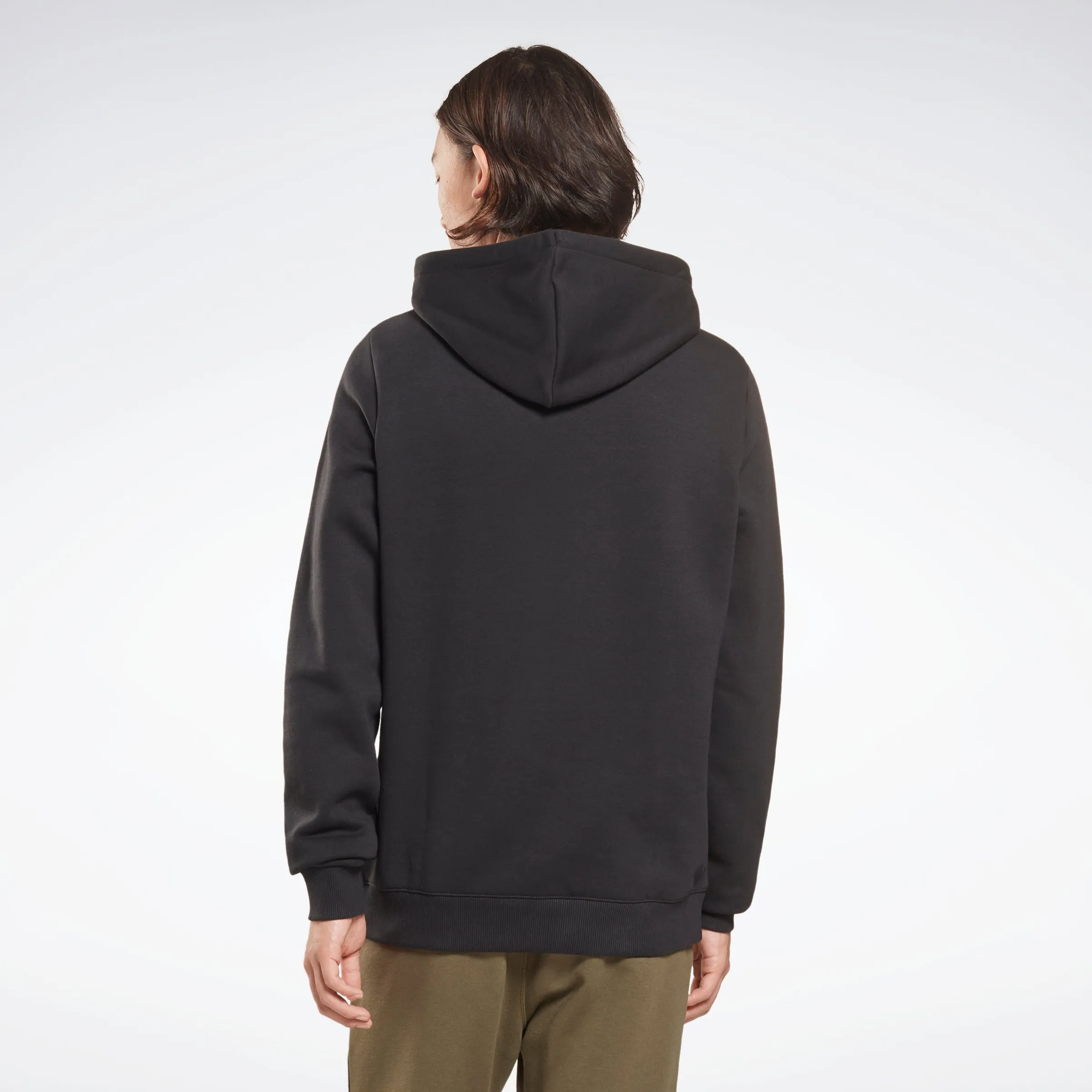 Reebok Apparel Men Reebok Identity Big Logo Hoodie Black