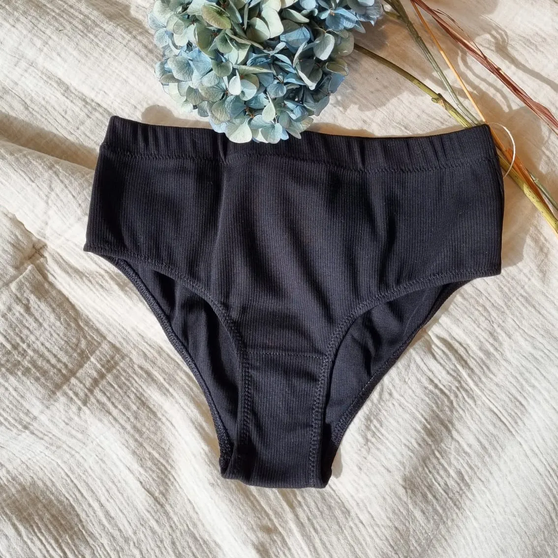 Ribbed Briefs - Black