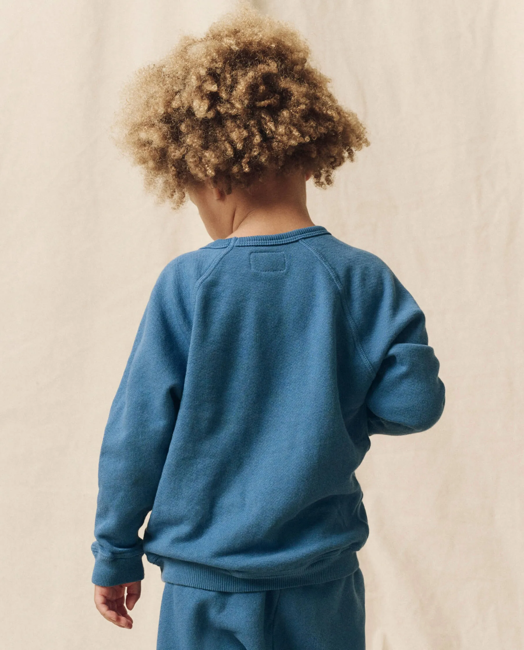 The Little College Sweatshirt. Solid -- Glacier Blue