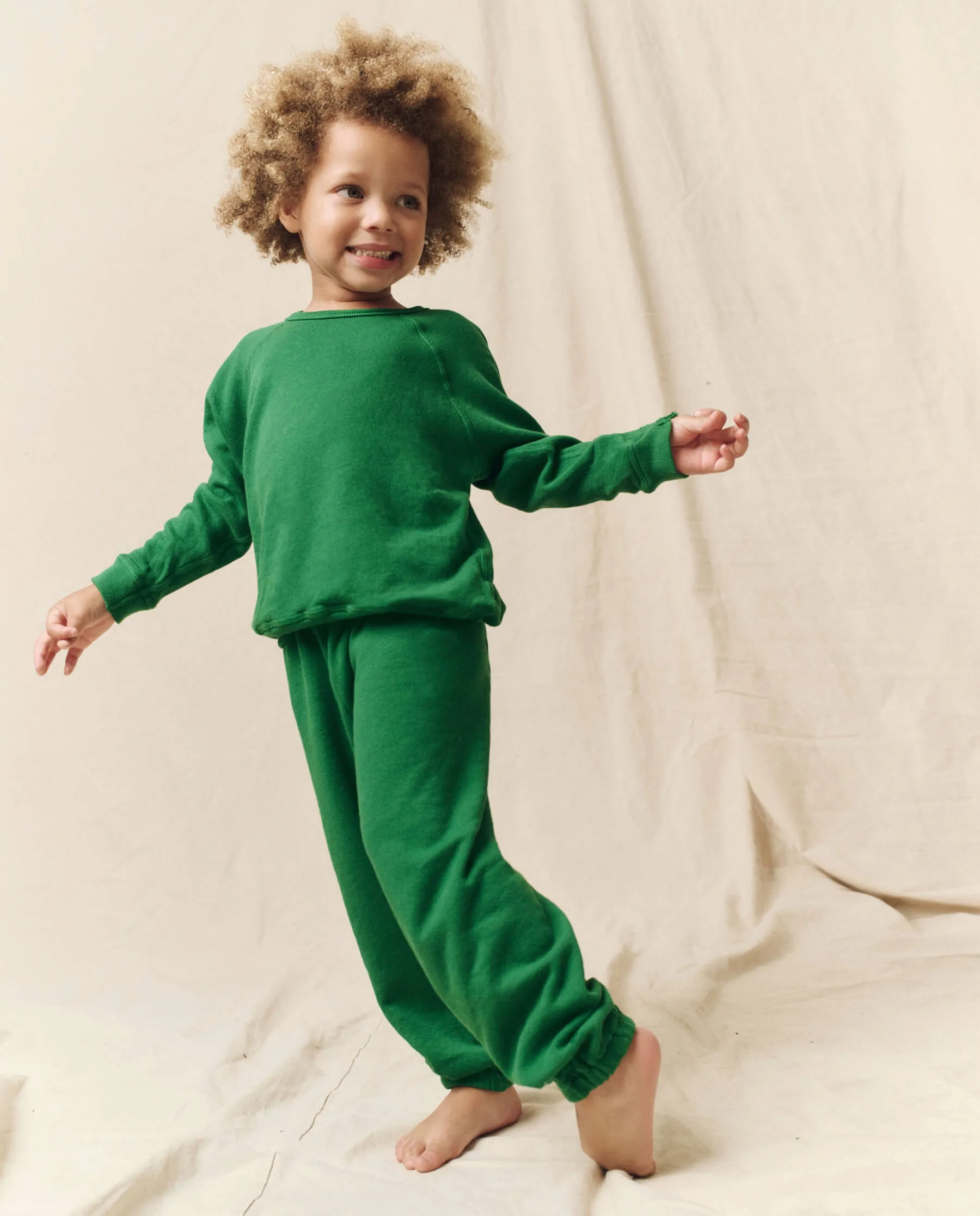 The Little College Sweatshirt. Solid -- Holly Leaf