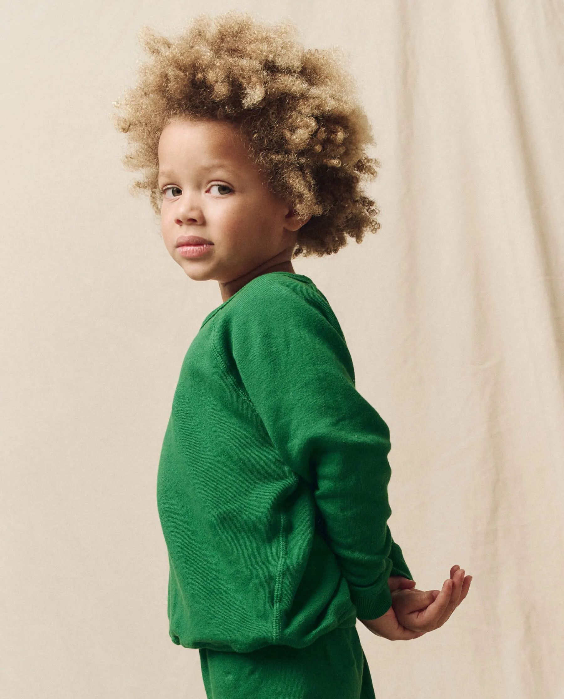The Little College Sweatshirt. Solid -- Holly Leaf