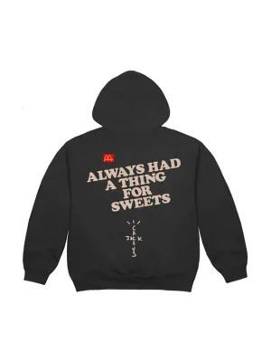 Travis Scott x McDonald's Apple Pie Hoodie Washed Black