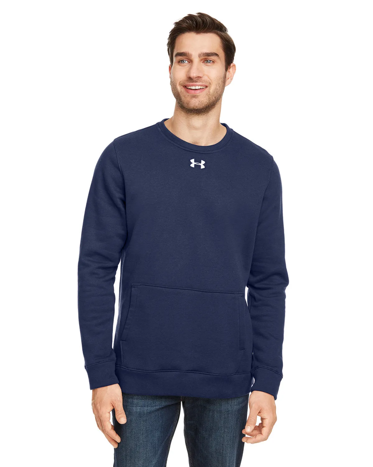 Under Armour Men's Custom Hustle Sweatshirts, Midnight Navy