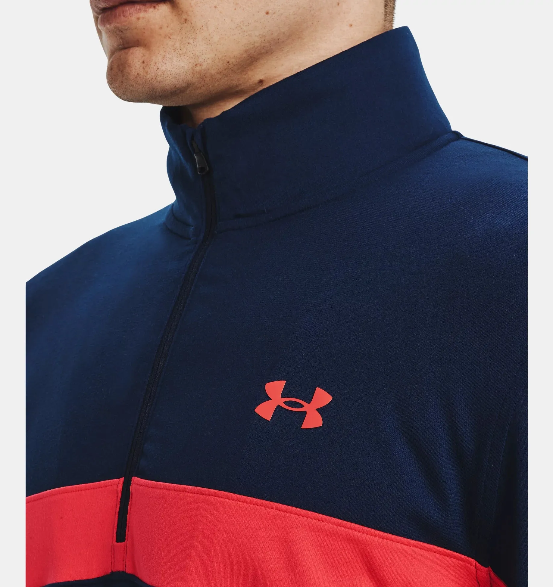 Under Armour - Storm Midlayer ½ Zip, Navy/ Orange