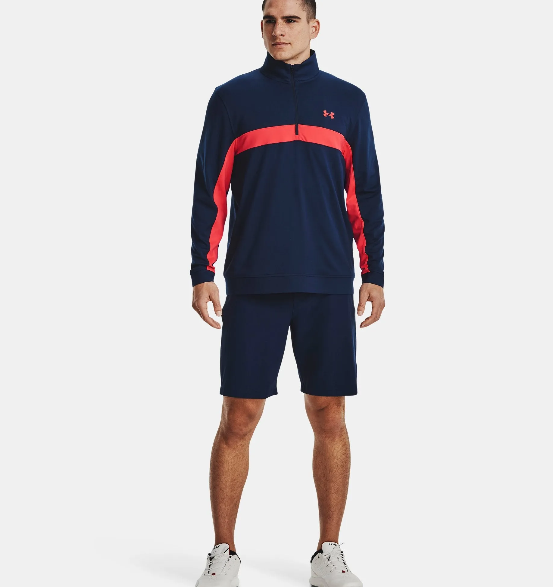 Under Armour - Storm Midlayer ½ Zip, Navy/ Orange
