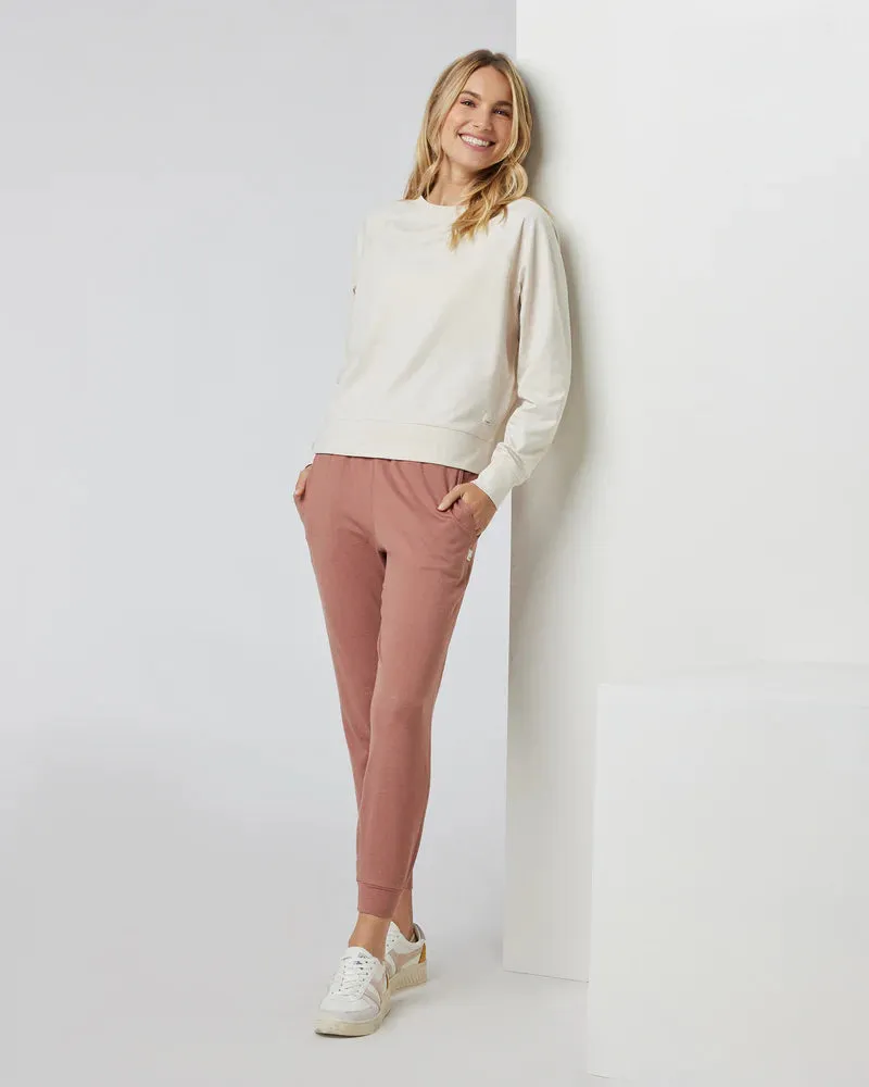 Vuori Long Sleeve Halo Crew - Milkweed Heather