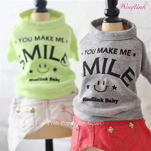 You Make Me Smile Sweatshirt- Gray